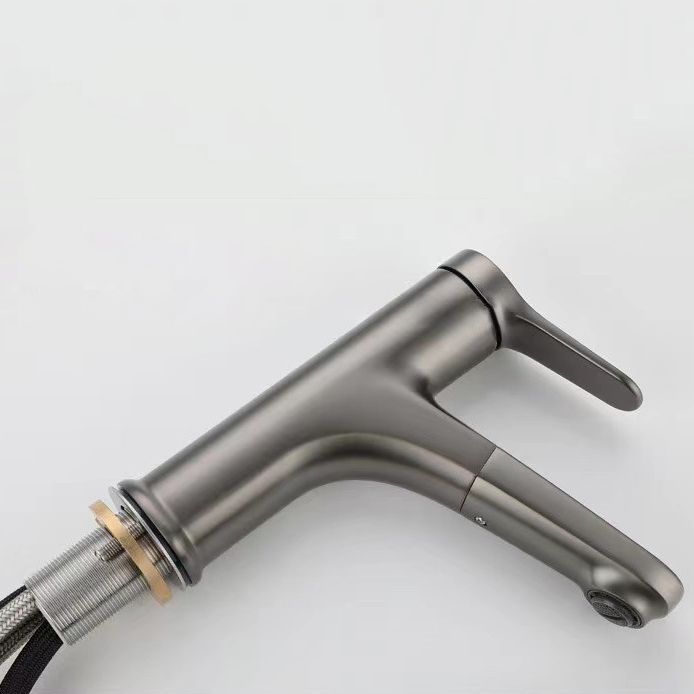 BowLift | Modern Vessel Faucet Copper Single Handle Pull Down Vessel Faucet