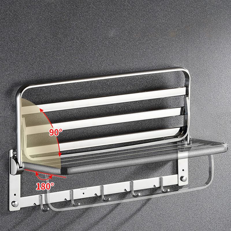 BowLift | Classic Polished Chrome Bathroom Accessory Set Towel Rail/Paper Holder/Bathrobe Hook Included