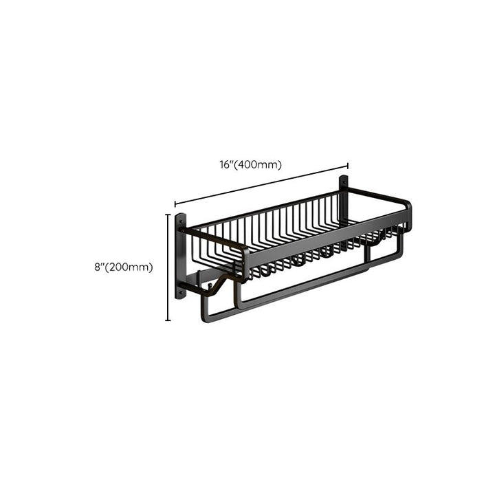 BowLift | Modern black metal bath hardware set towel bar bathroom hardware set