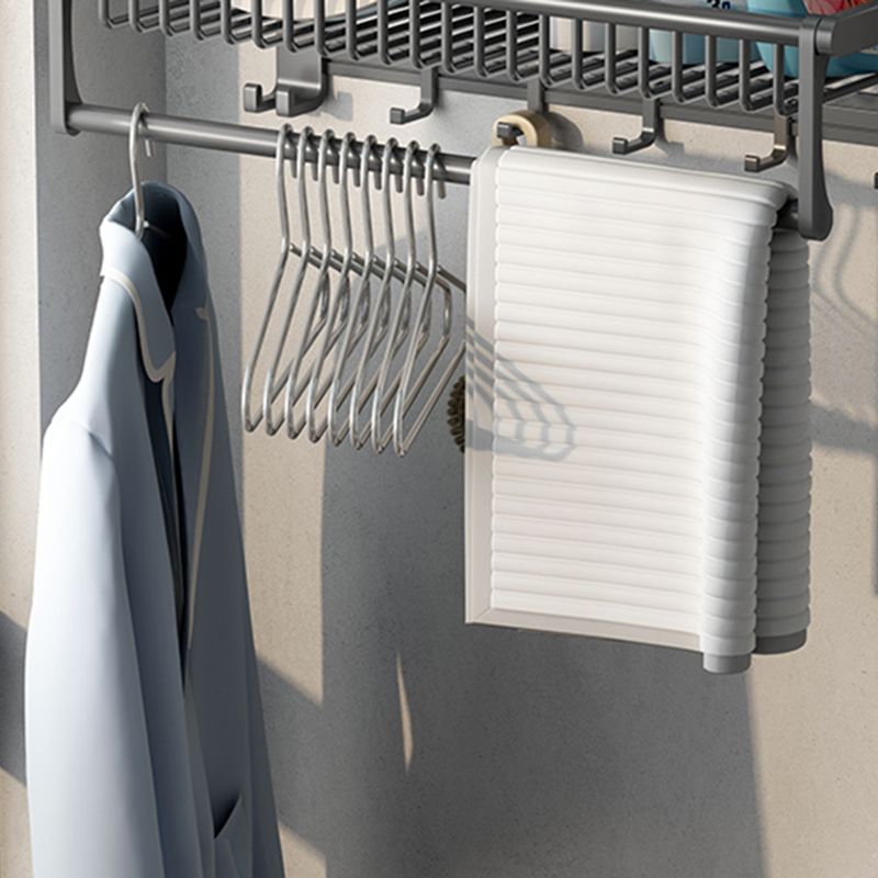 BowLift | Modern Gray Bathroom Set Paper Holder Bathroom Shelf Bathroom Hardware Set