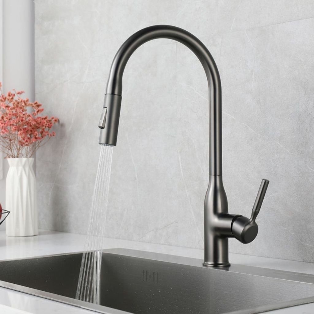 BowLift | Modern Pull-down Water Filler Single Handle High Arc Kitchen Faucet