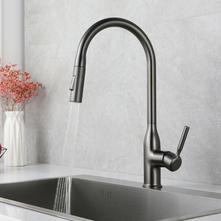 BowLift | Modern Pull-down Water Filler Single Handle High Arc Kitchen Faucet