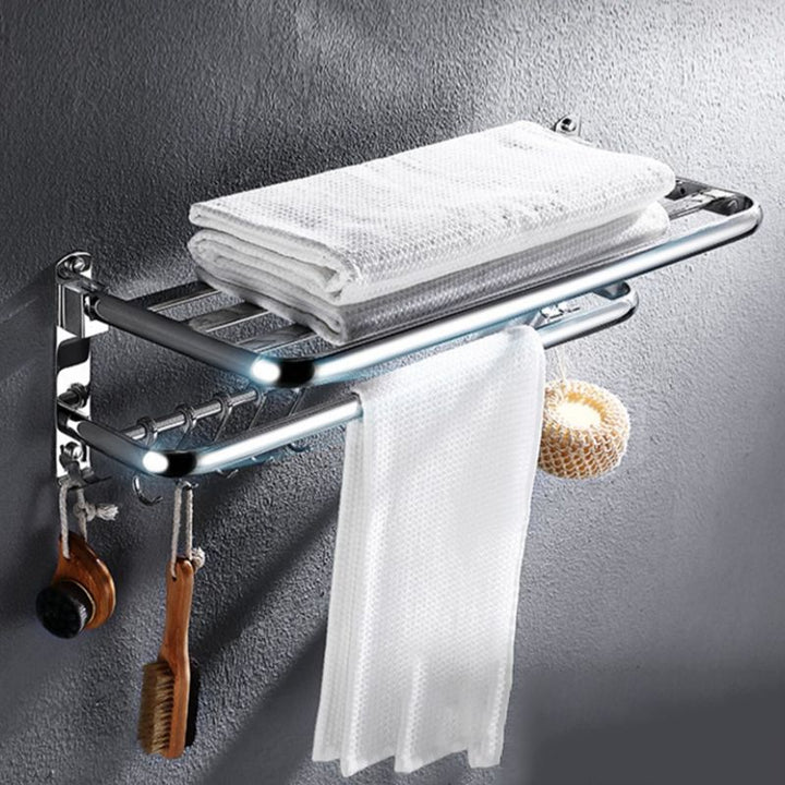 BowLift | Modern Stainless Steel Bathroom Shelf Paper Holder Bathroom Accessory Set