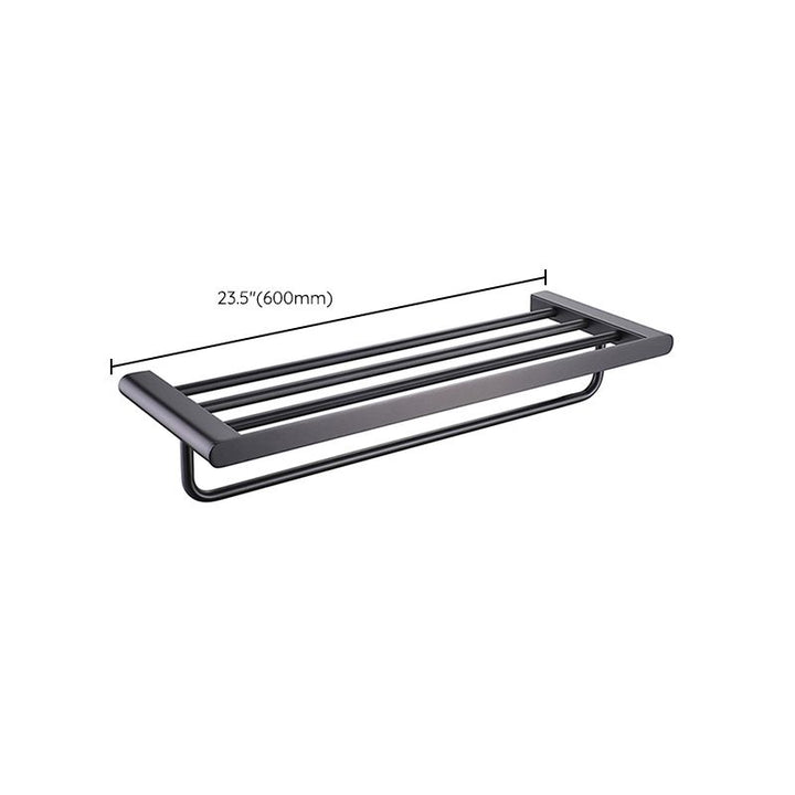 BowLift | Dark gray modern bathroom accessory set stainless steel bathroom accessory set