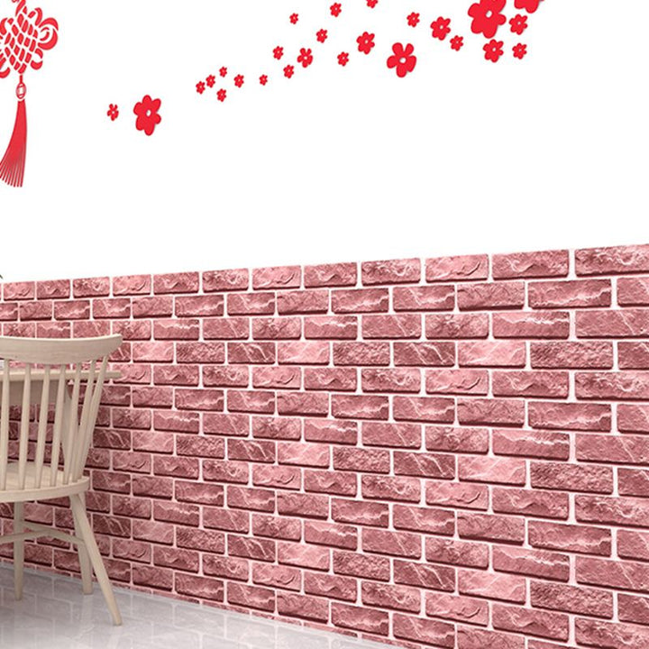 BowLift | Industrial Wall Ceiling 3D Artificial Brick Living Room Peel and Stick Covering (5-Pack)