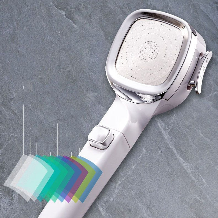 BowLift | 4-Stage Pressure Shower Head One-Button Water Stop Handheld Shower Head