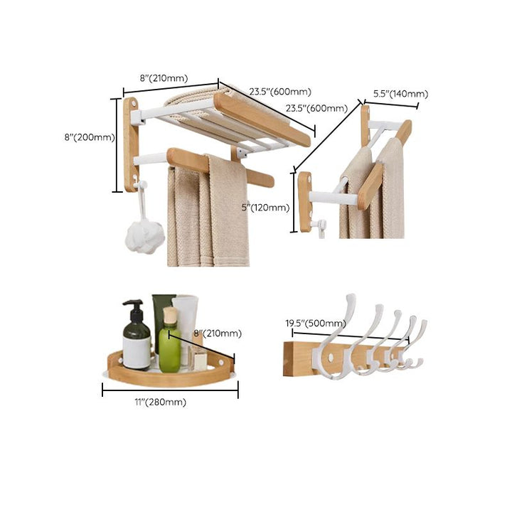 BowLift | Modern natural bathroom accessories as a single piece or in a set made of solid wood
