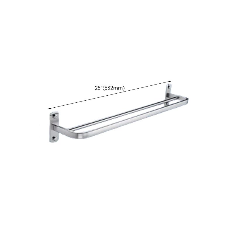 BowLift | Contemporary bathroom accessory set made of aluminum with towel holder/bath shelf