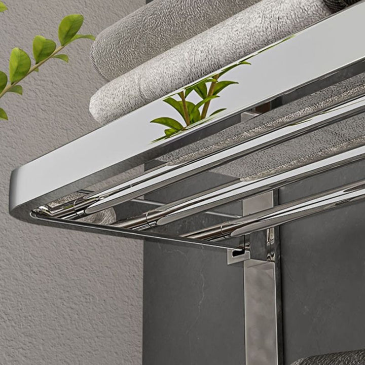 BowLift | Contemporary Chrome Bathroom Hardware Set Polished Chrome Bathroom Set Made of Stainless Steel