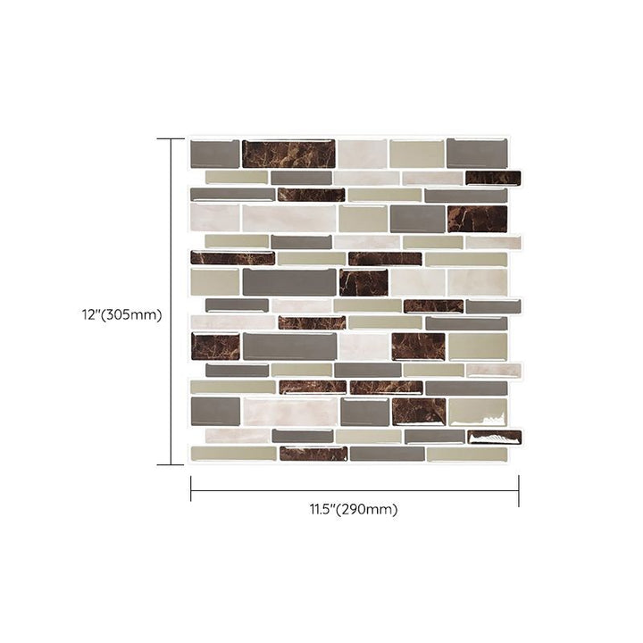 BowLift | Modern Peel & Stick Mosaic Tile PVC Herringbone Peel and Stick Wall Tile