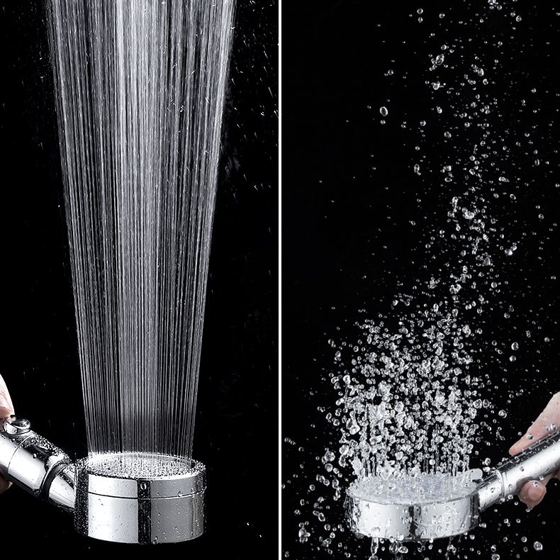 BowLift | Contemporary Handheld Showerhead Round 3 Setting Sprayhead in Silver