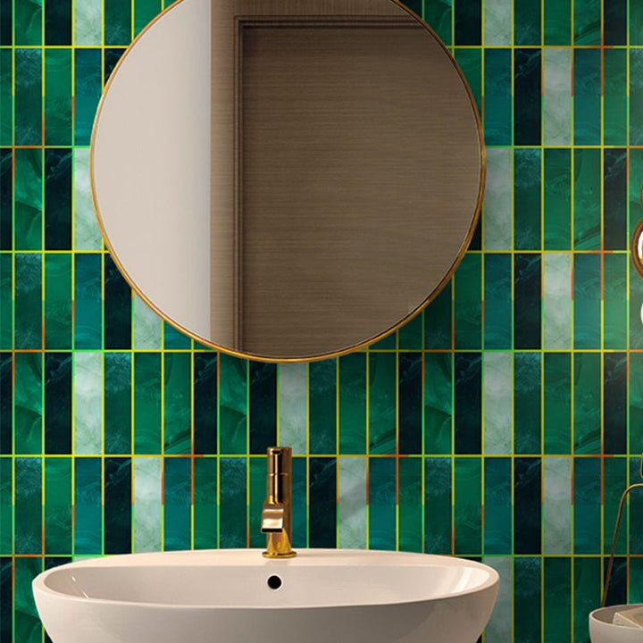 BowLift | Polygon Peel and Stick Splash Guard Tile PVC Mosaic Peel and Stick Tile for the Kitchen