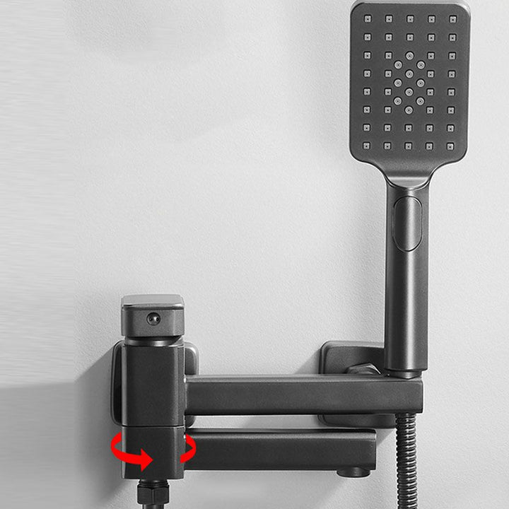 BowLift | Modern Bathtub Faucet Copper with Handheld Shower Wall-Mounted Bathtub Filler