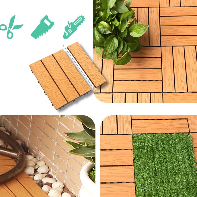 BowLift | Composite deck tile Solid Color Waterproof Patio Floor Tile