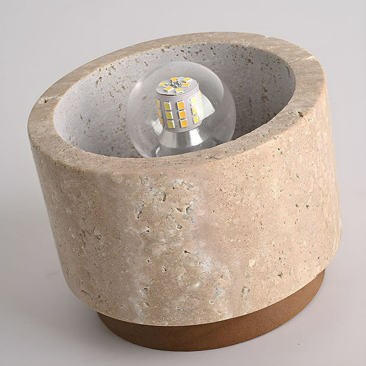 BowLift | Ceiling Light Wood Cylinder Flush Mount Fixture