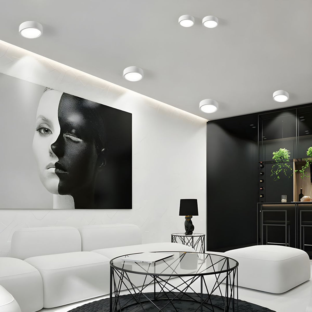 BowLift | LED Flush Mount Ceiling Light - Nordic Style Fixture for Indoor Spaces & Modern Home Decor