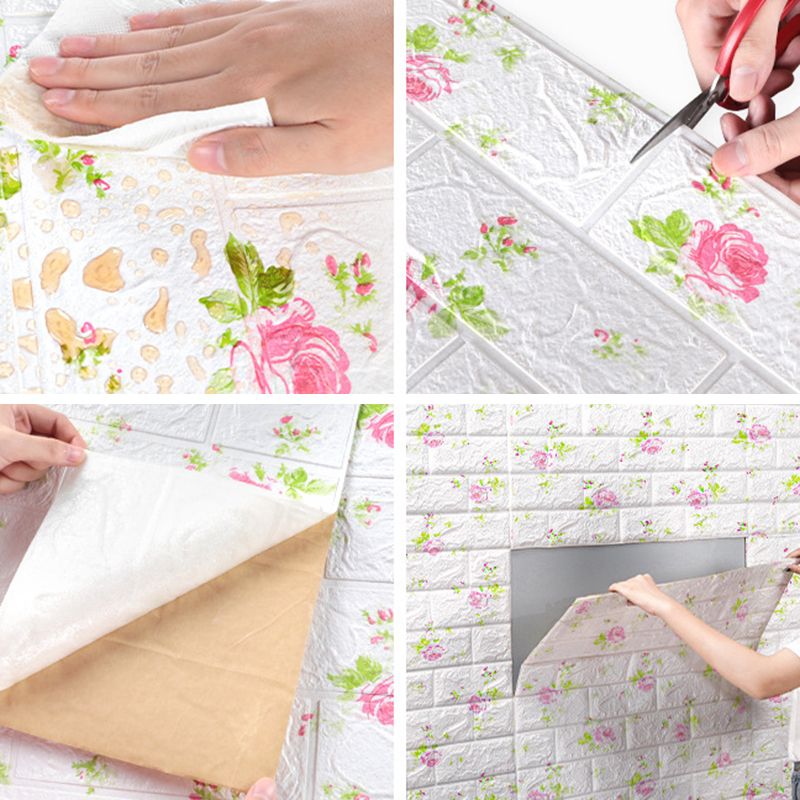 BowLift | Farmhouse Beadboard PVC Wall Access Panel Peel and Stick Wall Tile Set of 2