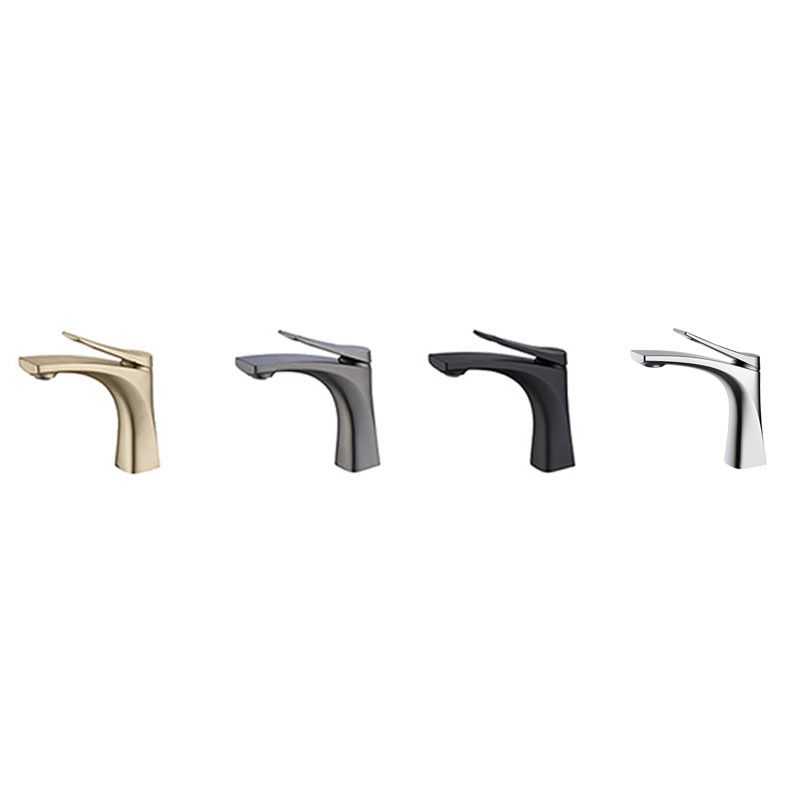 BowLift | Modern Vessel Faucet Brass Lever Handles Low Arc with Water Hose Bathroom Vessel Faucet