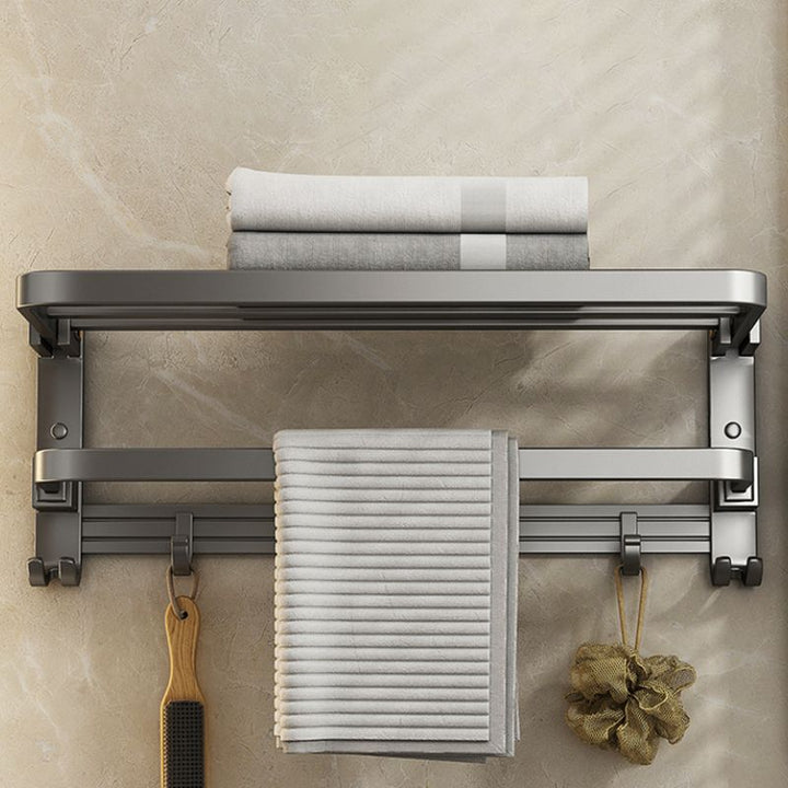 BowLift | Modern Towel Bar Bathroom Set Bathroom Shelf Bathroom Accessory Kit