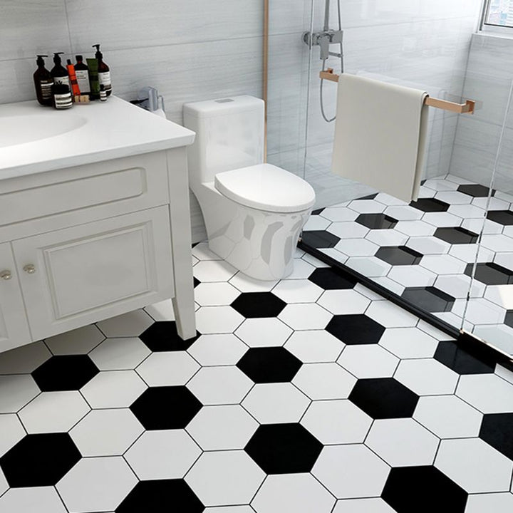 BowLift | Modern vinyl floor planks for peeling and sticking Geometrically printed PVC flooring