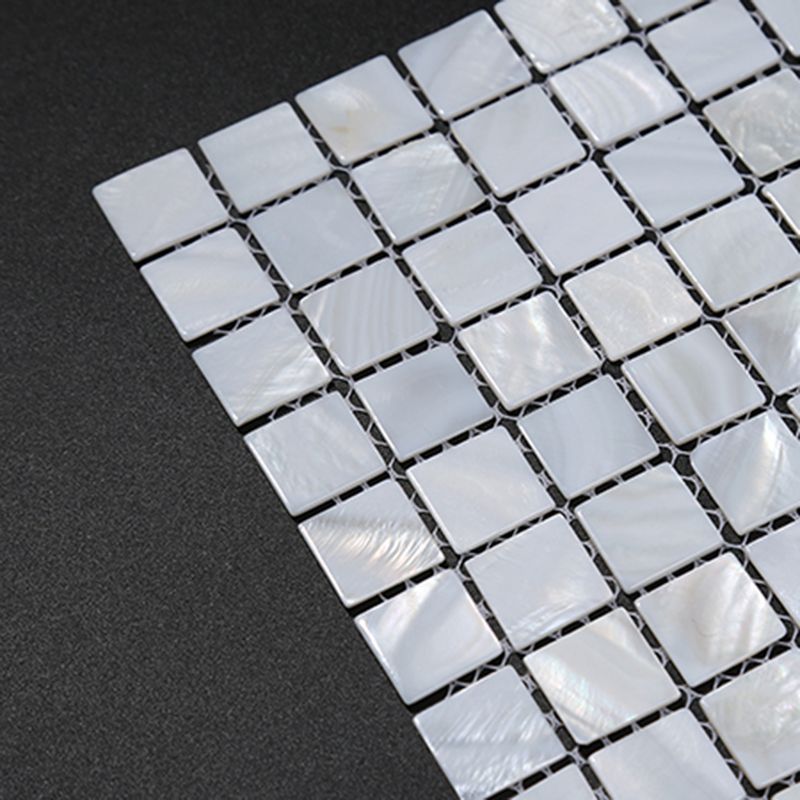 BowLift | Modern Peel-and-Stick Wall Tiles Stone Composite Grid Peel-and-Stick Tiles for the Shower