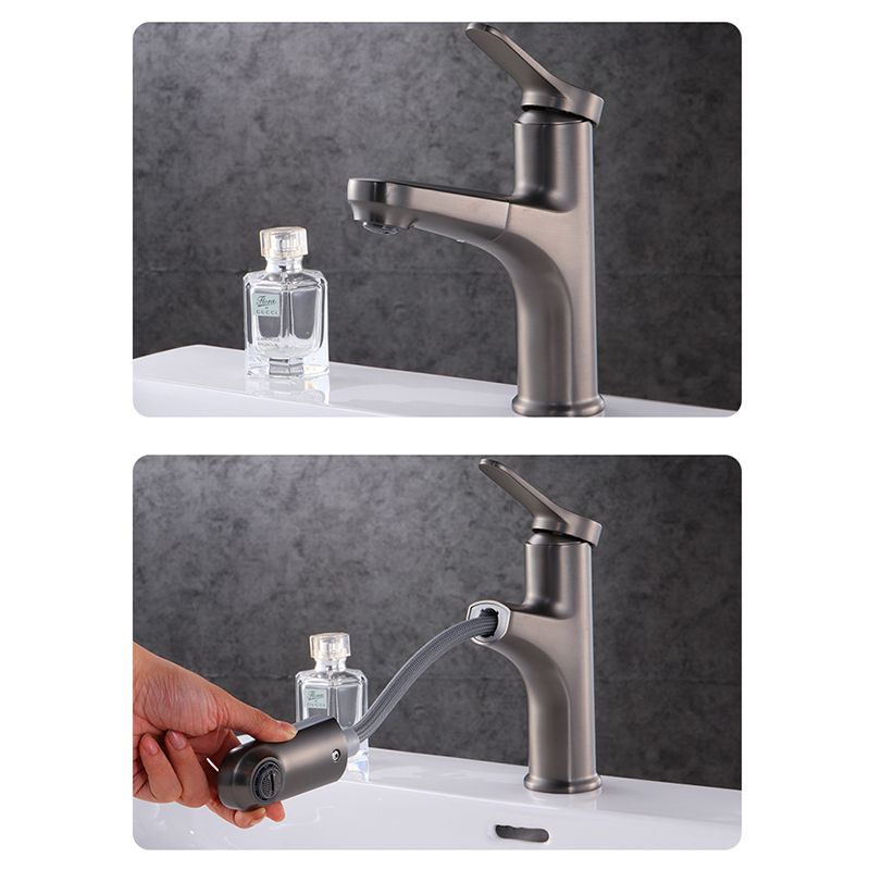 BowLift | Contemporary Basin Faucet Copper Pure Color Single Lever Retractable Basin Faucet