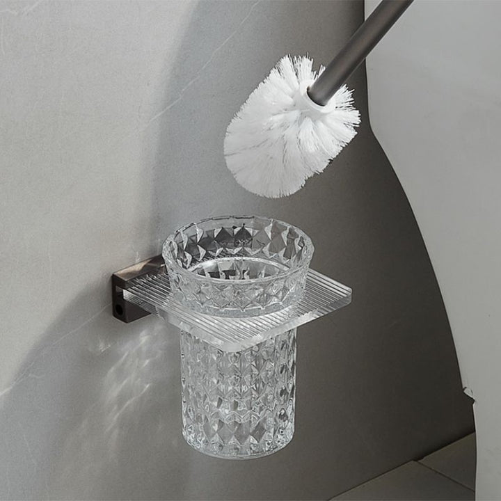 BowLift | Modern Bathroom Set Gray Towel Rack Bathroom Shelf Bathroom Accessories Set