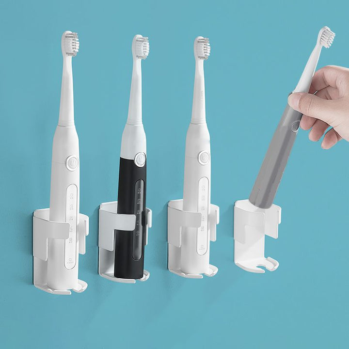BowLift | Modern Black/White 4-piece Bathroom Accessory Set, Toothbrush Holder