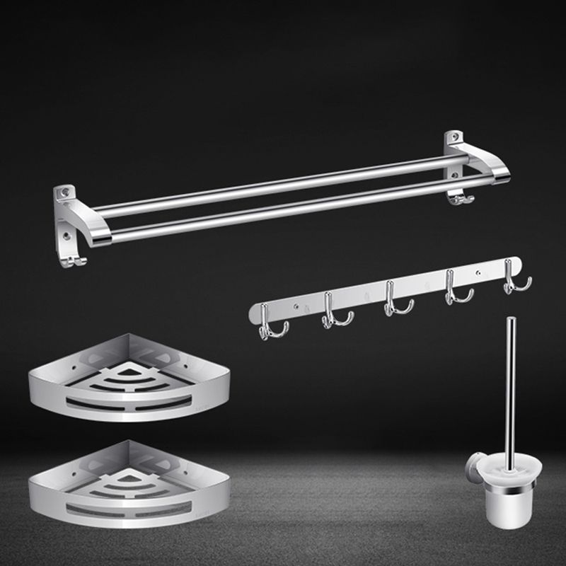 BowLift | Modern Silver Bathroom Fixtures Set Metal Bathroom Accessories Kit