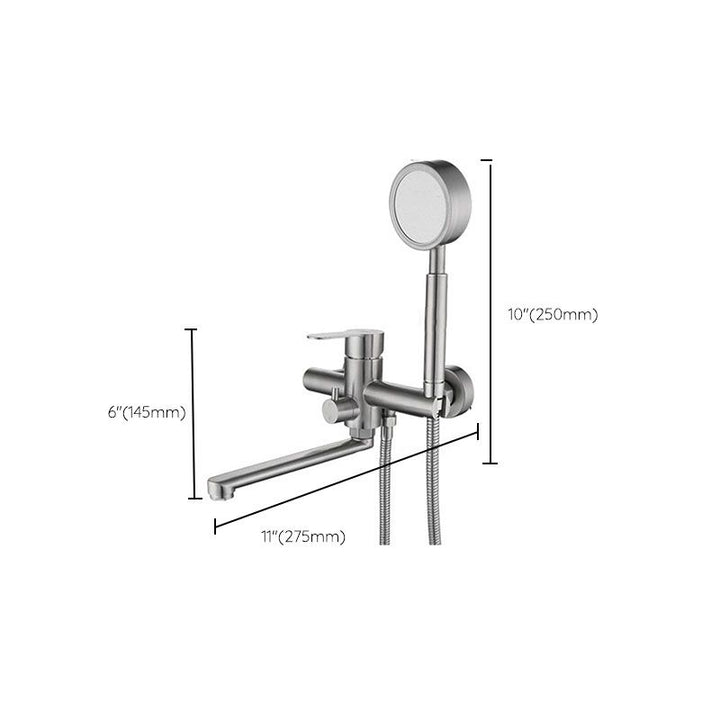 BowLift | Bathroom Bathtub Faucet Lever Handheld Shower Bathtub Faucet