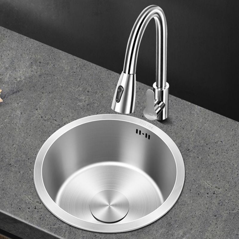 BowLift | Contemporary Style Kitchen Sink Stainless Steel Round Kitchen Sink
