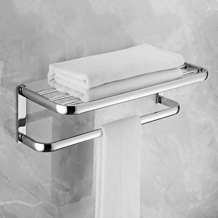 BowLift | Modern Stainless Steel Bathroom Fixtures Set Towel Bar Bathroom Shelf Bathroom Accessory Set