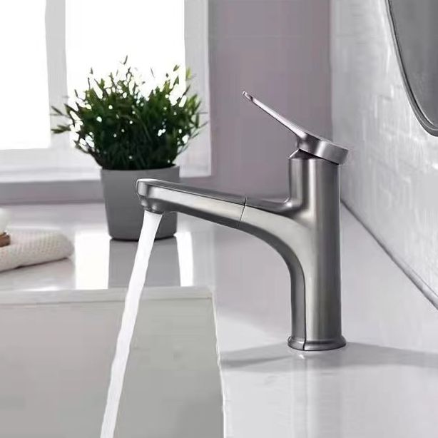 BowLift | Modern Vessel Faucet Copper Single Handle Pull Down Vessel Faucet