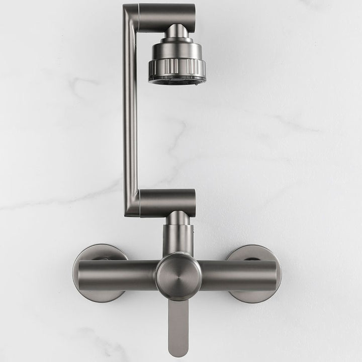 BowLift | Modern Wall-Mount Kitchen Faucet Single Handle Faucet in Chrome