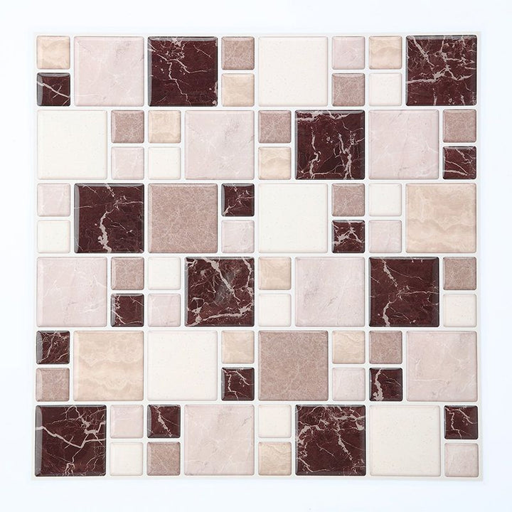 BowLift | Pattern Matte Color Stone Peel and Stick Mosaic Tile Peel and Stick Tile Set of 2