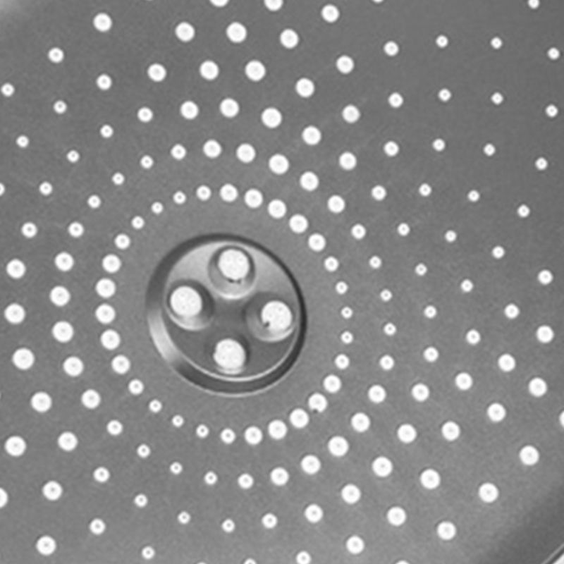 BowLift | Modern Gray Showerhead Combo Standard Spray Pattern Rectangular Large Showerhead