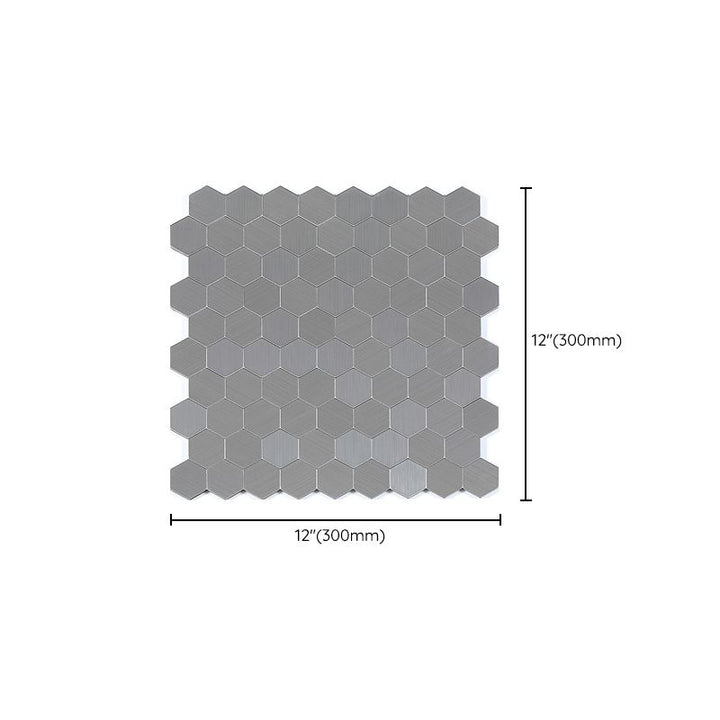 BowLift | Subway Tile Wallpaper Contemporary Peel and Stick Wall Tile with Metal Look