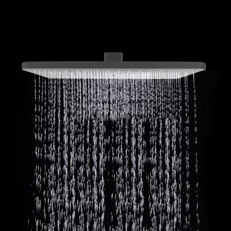 BowLift | Rectangular Gray Showerhead Combo Standard Spray Pattern Showerhead