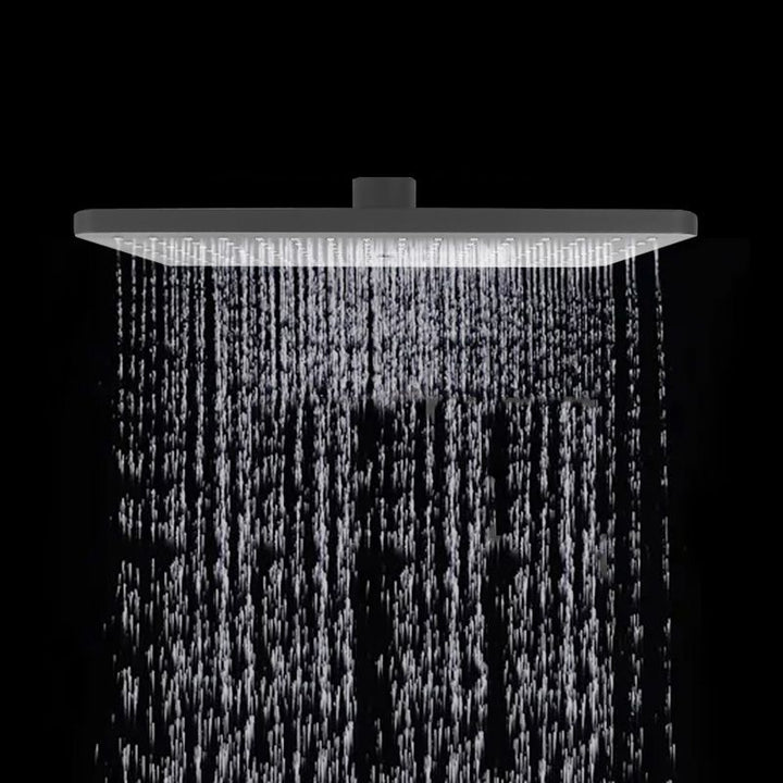 BowLift | Rectangular Gray Showerhead Combo Standard Spray Pattern Showerhead