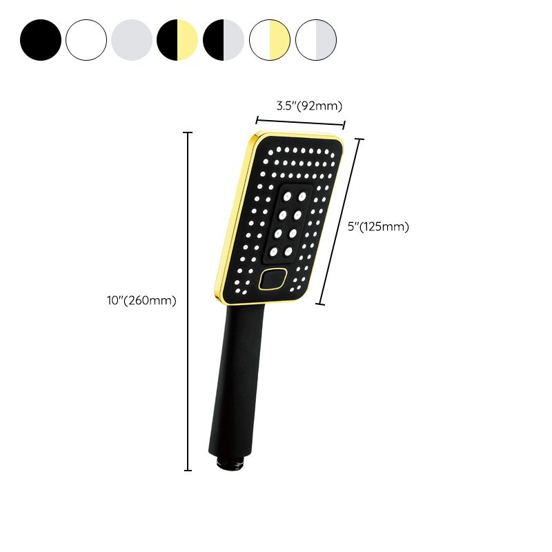 BowLift | Contemporary Metal Handheld Shower Head Square 3 Settings Spray Head