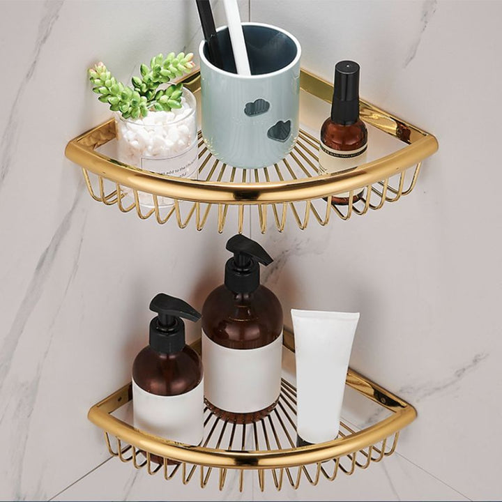 BowLift | Modern Towel Bar Bathroom Hardware Set Bathroom Shelf Gold Bathroom Accessories Set