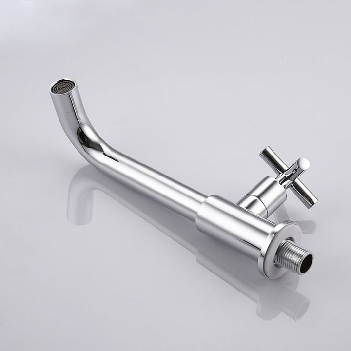 BowLift | Glam Wall-mounted Bathroom Faucet Copper Single Handle Low Arc Basin Faucet for Bathroom
