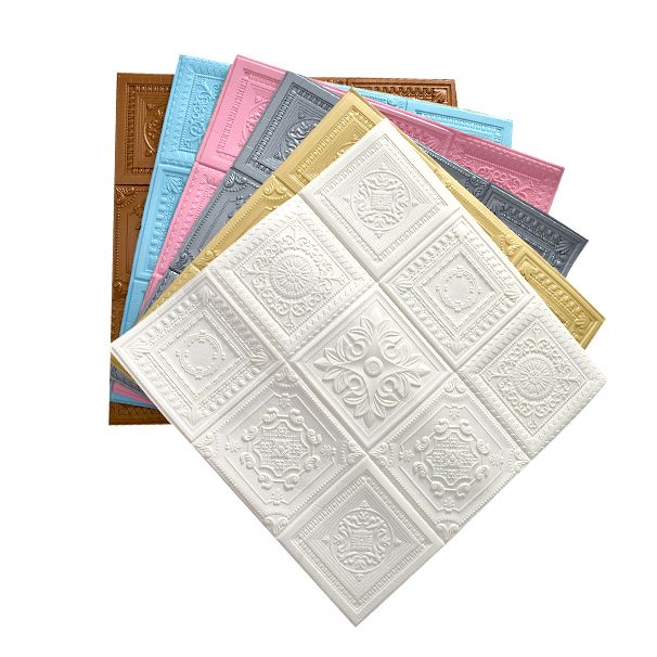 BowLift | Modern Pearl Wall Element Access Panel Peel and Stick Wall Tile Set of 10