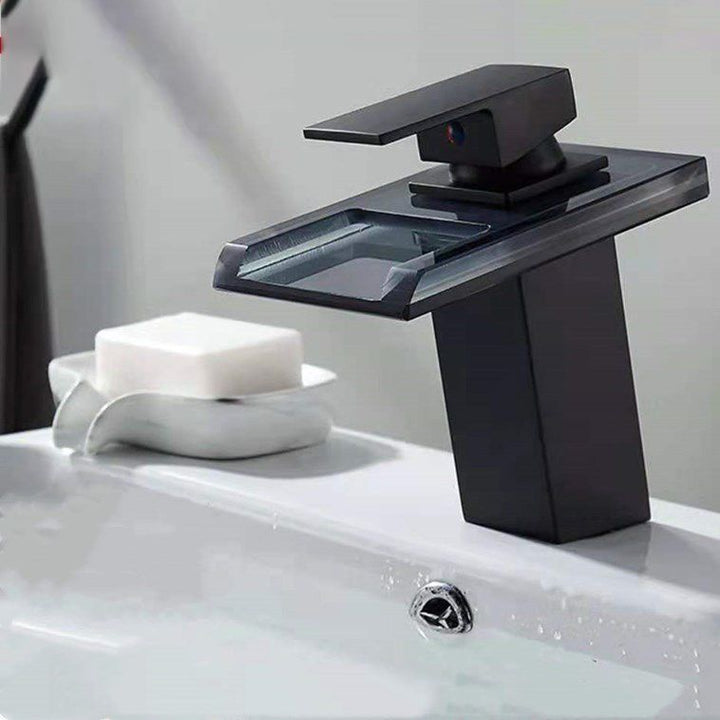BowLift | Single-Handle Basin Faucet 1-Hole Widely Used Bathroom Sink Faucet with LED Lighting
