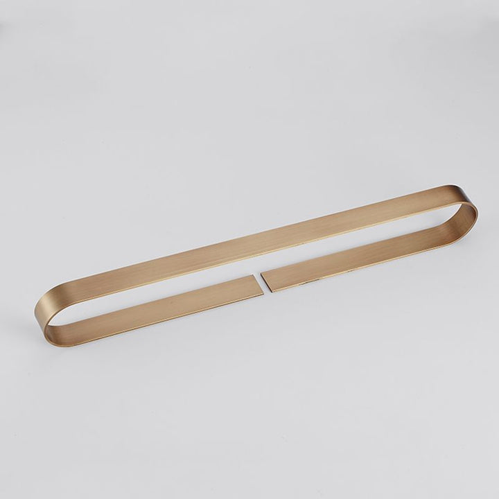 BowLift | 2-piece modern bathroom hardware set in gold/black, towel holder