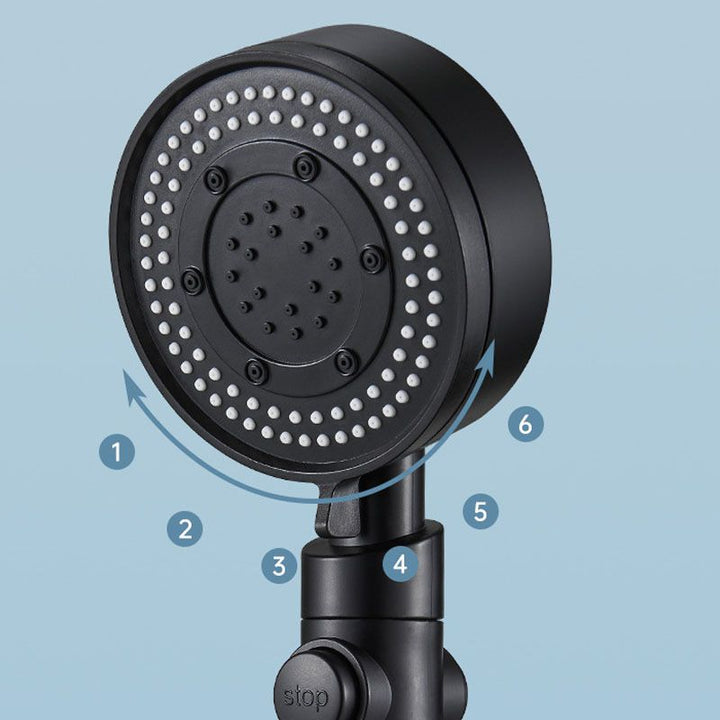 BowLift | Contemporary Handheld Shower Plastic Round Hand Shower with Self-Cleaning