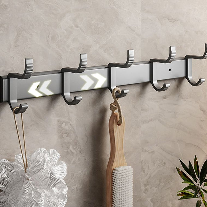 BowLift | Gray Aluminum Bathroom Accessory Set Contemporary Bathroom Shelf