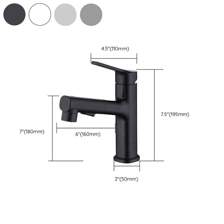 BowLift | Round Vessel Sink Bathroom Faucet Simple Style Faucet with Brass Material