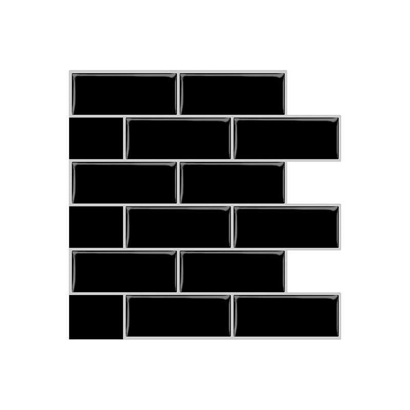 BowLift | Solid Peel & Stick Subway Tile Scratch Resistant PVC Rectangular Peel and Stick Wall Tile