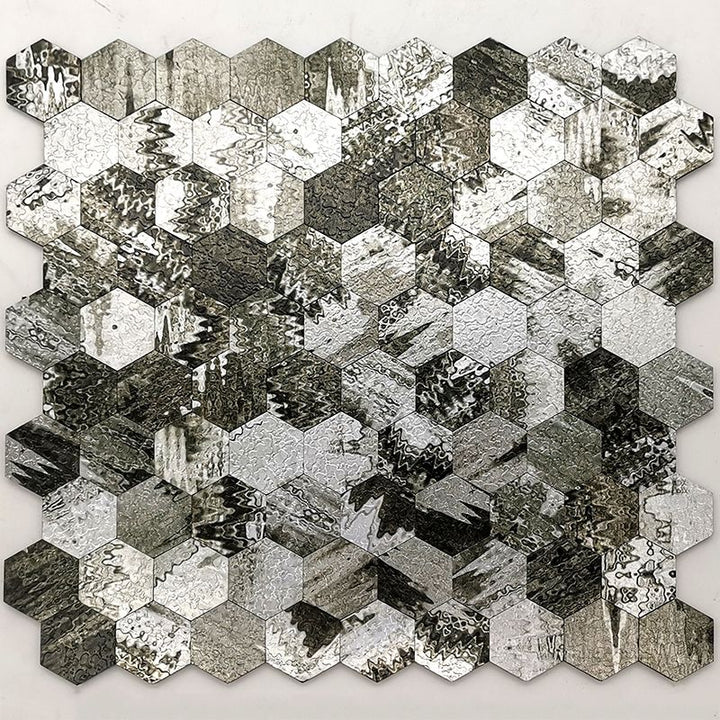 BowLift | Water-repellent Peel & Stick Tile Hexagonal Mosaic for Splash Wall